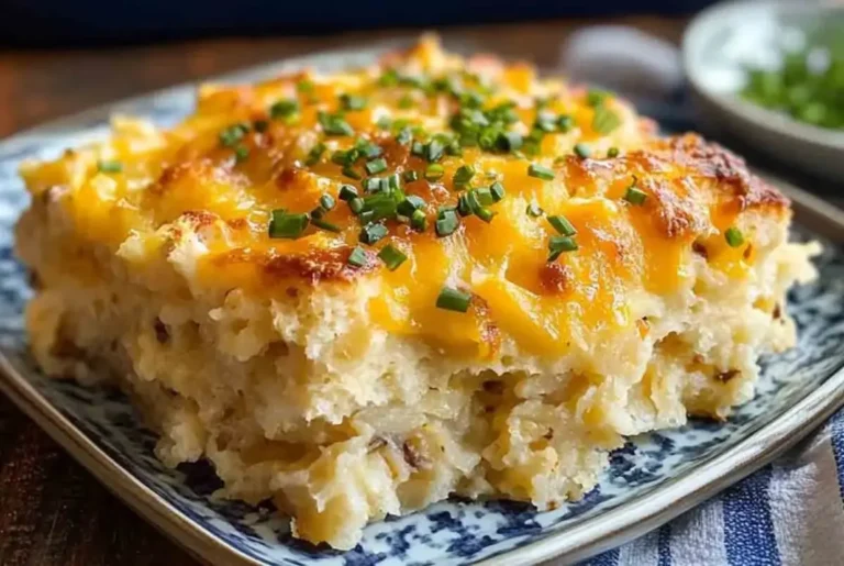 Biscuits and Gravy Hashbrown Casserole