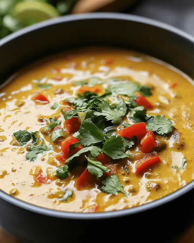 Creamy Coconut Curry with Red Bell Pepper