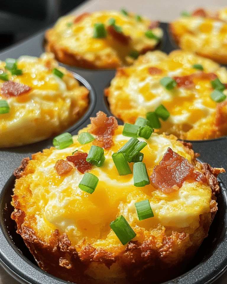 Loaded Bacon and Egg Hash Brown Muffins Recipe