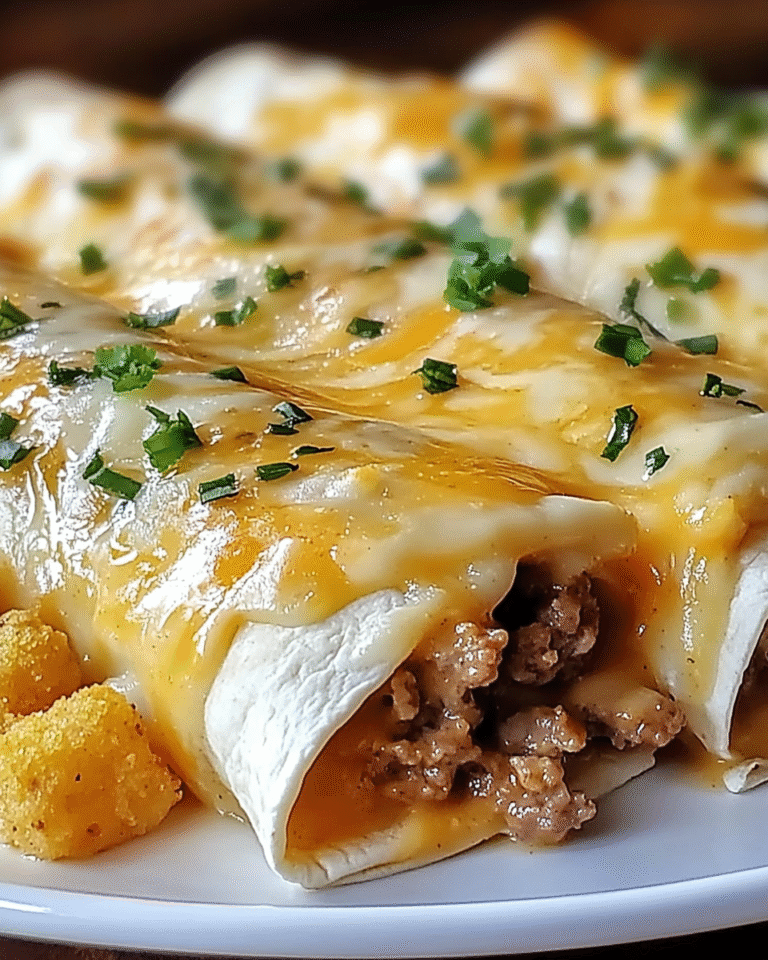 Southern Breakfast Enchiladas with Sausage Gravy