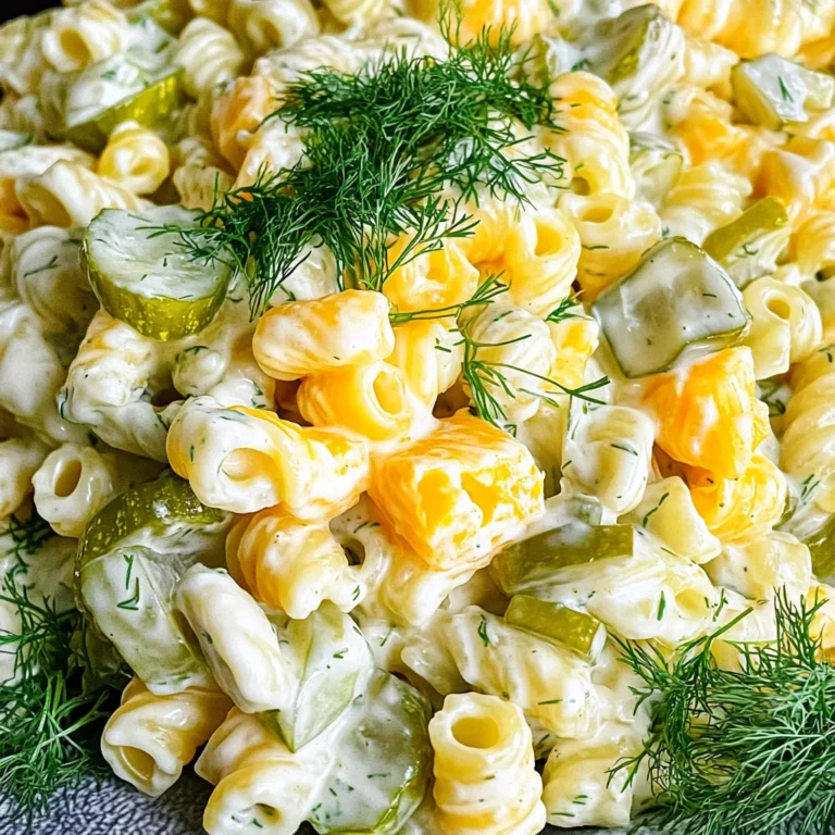 Dill Pickle Pasta Salad