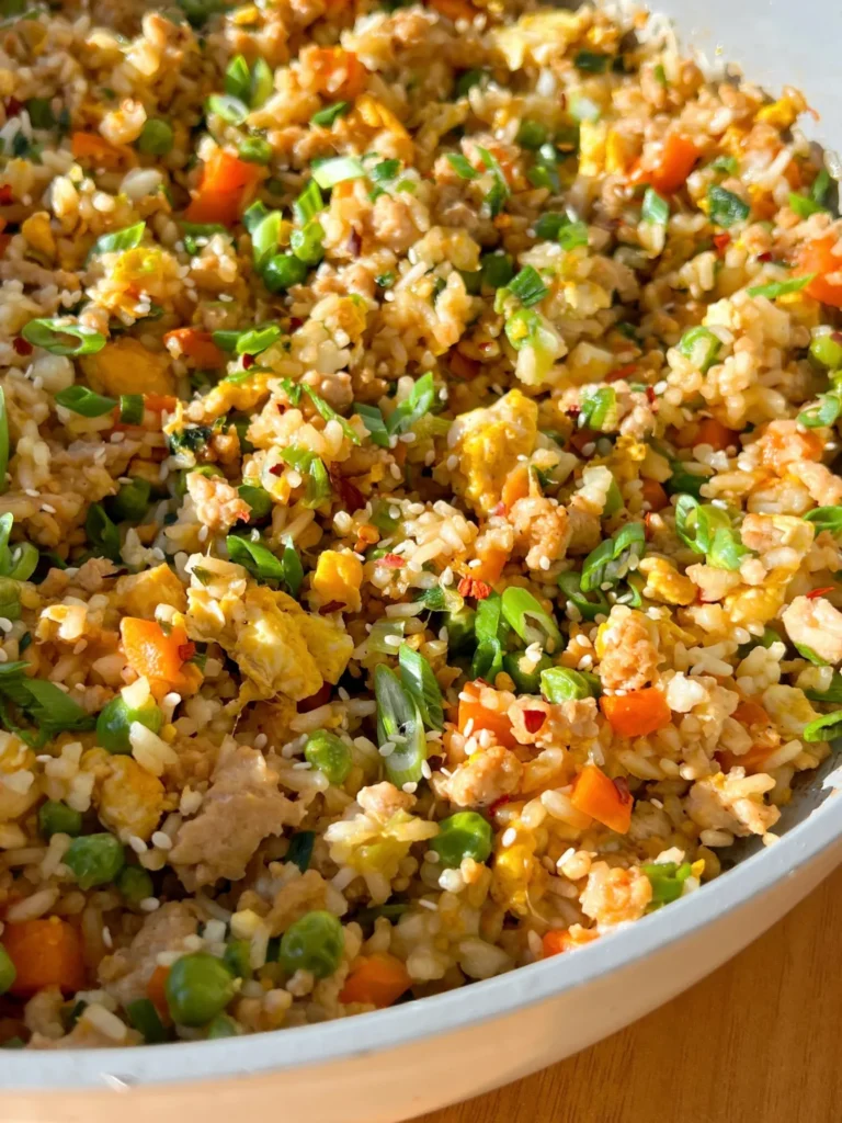 Easy Ground Chicken Fried Rice