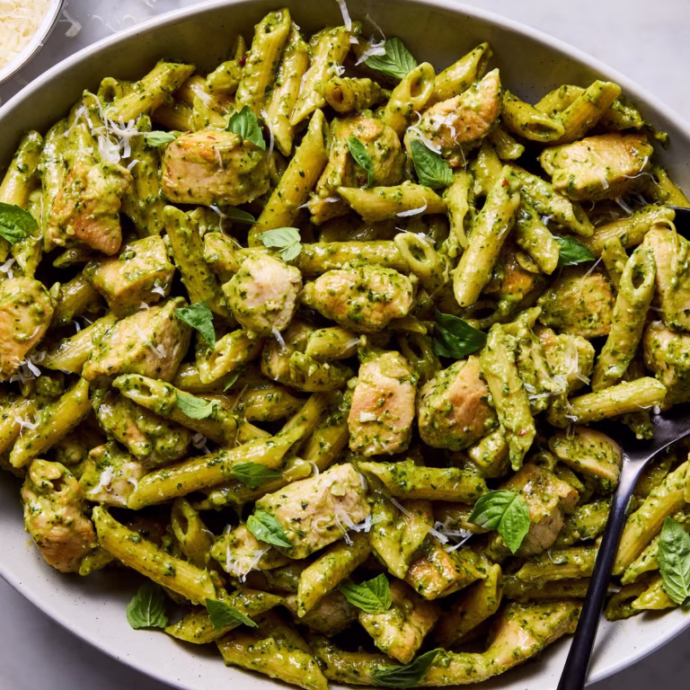 Easy Chicken Pesto Pasta