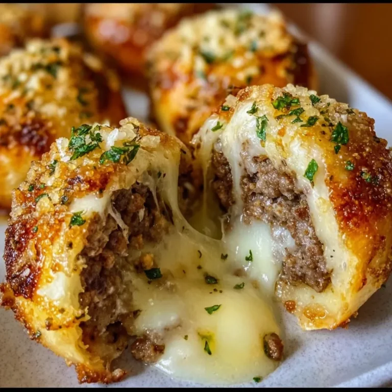 Garlic Parmesan Cheeseburger Bombs