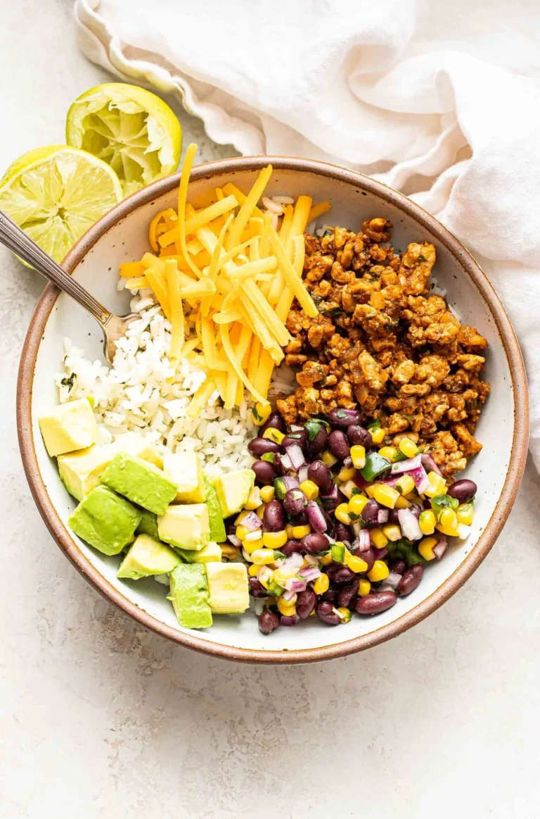 Ground Chicken Tacos Bowl