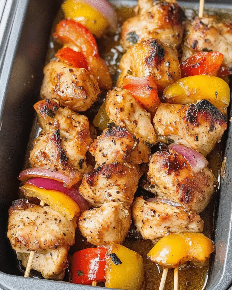 Easy Air Fryer Chicken Skewers Recipe