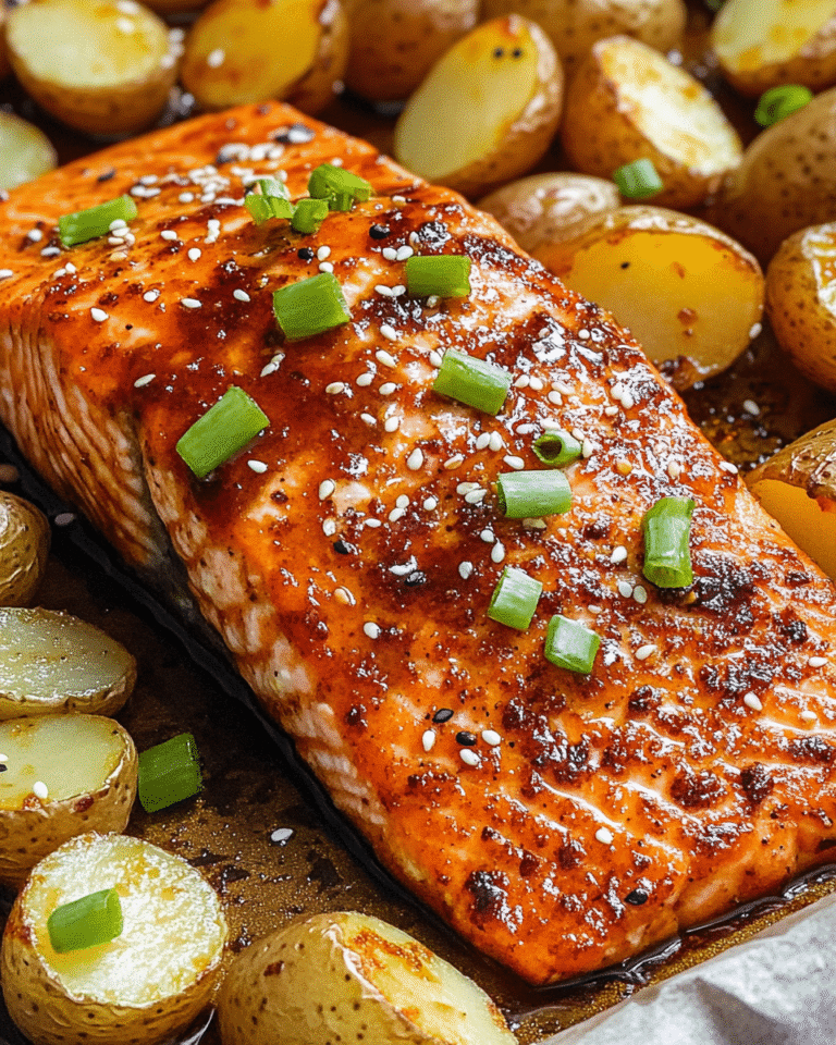 Asian Zing Salmon with Crispy Potatoes