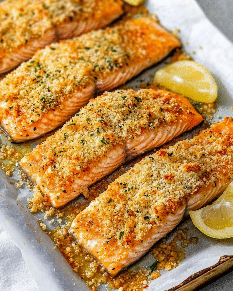 Crispy Parmesan Crusted Salmon Recipe