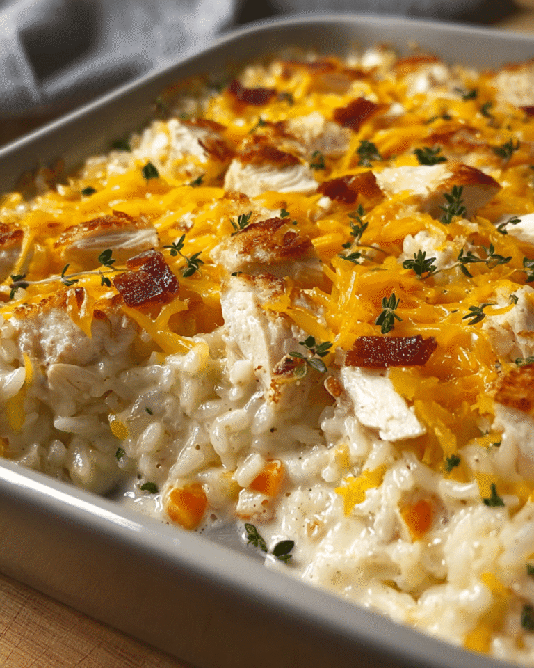 Creamy Chicken Rice Bake