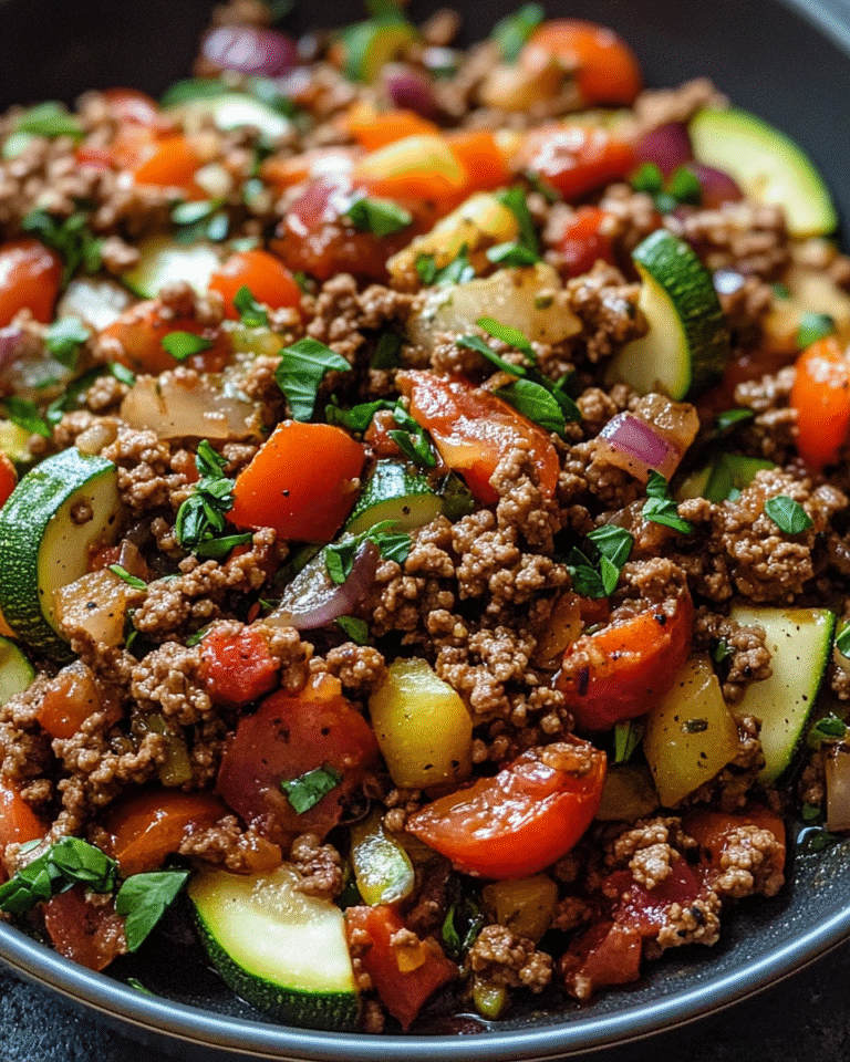 Mediterranean Ground Beef Stir-Fry