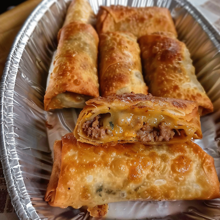 Easy Philly Cheesesteak Egg Rolls