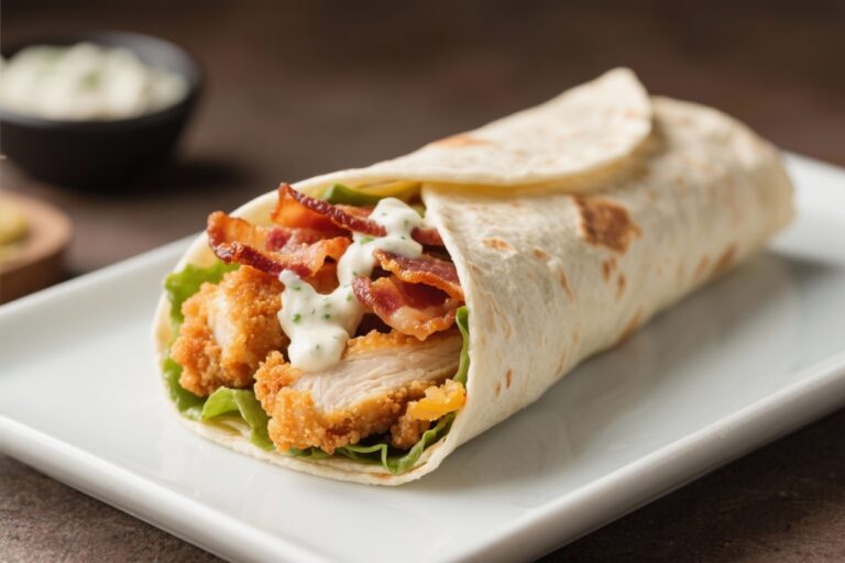The Crispy Chicken Bacon Ranch Wrap That’ll Ruin Boring Lunches Forever (In the Best Way)
