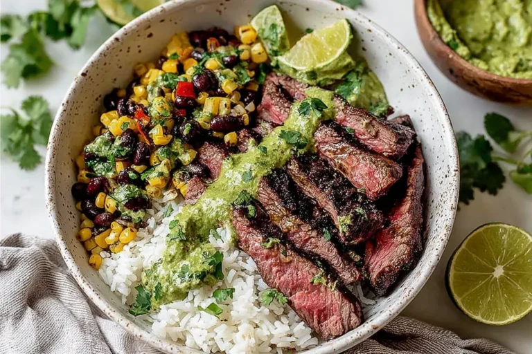 Cilantro Lime Steak Bowls
