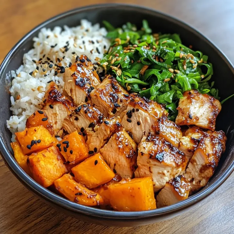 Chicken and Sweet Potato Rice Bowl